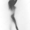 Woman's body in white underwear. 1