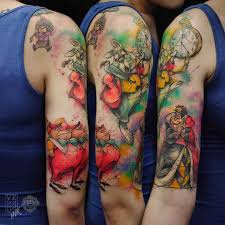 Alicia wonderland alice in wonderland artwork alice in wonderland crafts were all mad here mad hatter tea disney alice in wonderland lularoe leggings tall and curvy new without tags. Alice In Wonderland Tattoo Half Sleeve Best Tattoo Ideas Gallery