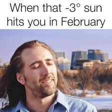 There's sun in February?