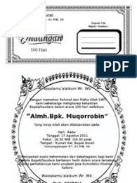 Kartu ucapan memperingati 40 hari meninggalnya. Ucapan 40 Hari Meninggal Doc Masnurul