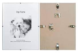 The clip frame glass attaches to the backing with silver clips to give your art or photo a frameless look. 8 X10 Frameless Clip Frame Suits 20 3x25 4cms Paper With Clear Glass Photo Frames And Picture Frames Online Store