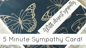 Common sympathy card messages these simple, commonly used condolence messages are great starters to your personal message. 5 Minute Elegant Sympathy Card Tutorial Youtube