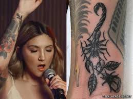 Jesus christ and virgin mary portrait. Julia Michaels 31 Tattoos Meanings Steal Her Style
