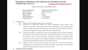 Indonesia kelas vii semester genap. Rpp Kelas X Bahasa Indonesia
