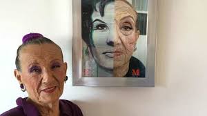 Homenaje en un lienzo a la estrella Elsa Maytorena