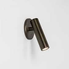 Led Hotel Style Wall Mounted Book Reading Light In Bronze Finish Wall Mounted Reading Lights Wall Lights Recessed Wall Lights