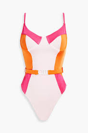 THE UPSIDE Claudina color-block swimsuit | THE OUTNET