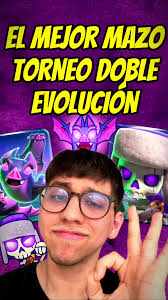 ESTE MAZO CON DOBLE EVOLUCIÓN NO PIERDE!💀🦇 #clashroyale #gaming
