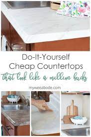 Diy Cheap Countertops With Contact Paper Cheap Countertops Diy Countertops Cheap Diy