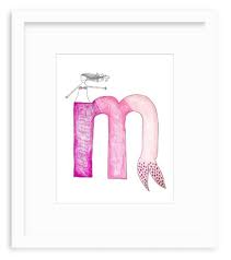 By stephanie strasnick ascending and descending, 1960. M Natchie Alphabet Original Drawing Natchie
