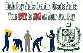 basic pay scale creator create scales year 1972 to 2017 as