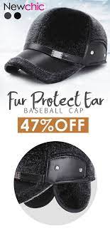 Winter Protect Ear Adjustable Thickening Cotton Plush Warm Comfortable Vintage Baseball Cap Cap Winter Out Vintage Baseball Caps Mens Beret Hat Baseball Cap