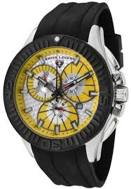 Swiss Legend Men S Evolution Chronograph Silver Yellow Dial Black Silicone Visit The Image Link More Details Swiss Legend Watches For Men Swiss Watches