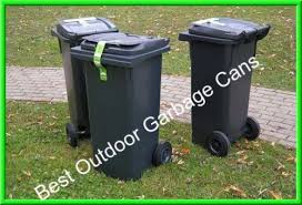 But having a garbage can with wheels is ideal if you are going to keep a lot of garbage. Outdoor Garbage Cans With Locking Lids And Wheels In 2020 Garbage Can Outdoor Trash Cans Garbage