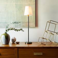 Arc Mid Century Table Lamp Tall Antique Bronze Mid Century Table Lamp Light Oak Bedroom Furniture Modern Table Lamp One desk & one white chair & two skinny bookshelves for sale (sold together or separately) islington, london one desk & one white chair & two skinny bookshelves purchased through a private interior designer's depot in september 2019.
