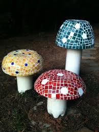 Broken plates, tiles, coffee mugs all can create beautiful. Outdoor Garden Stool Ideas On Foter Mosaic Diy Mosaic Garden Garden Mushrooms