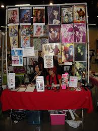 Awa Shadowivy At Artist Alley By Sabakunoheeromai On Deviantart Artist Alley Craft Booth Display Artist