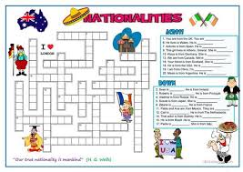 Nationalities French Worksheets English Activities English Lessons