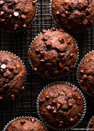 One Bowl Dark Chocolate Banana Muffins Fork Knife Swoon Recipe Chocolate Banana Muffins Banana Muffins Chocolate Banana