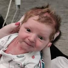 Maeva Attie Hendrickson, everybody! 😍 She was born April 19 at 12:59am  weighing 6lbs 11oz and 21in long. We've had a really rough start but her  dad and I agree that she