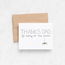 This year we made a card for my husband that would. Killing Spiders Father S Day Card Paper Source