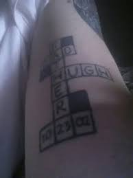 Memorial Crossword Puzzle Tattoo For My Dad Puzzle Tattoos Memorial Tattoo Tattoos