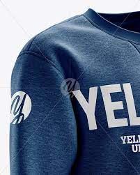 Download Men S Heather Heavyweight Sweatshirt Mockup Right Half Side View In Apparel Mockups On Yellow Images Object Mockups