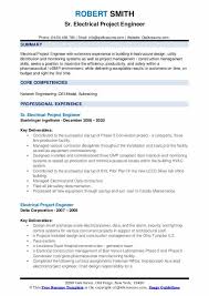 Electrical Project Engineer Resume Samples Qwikresume