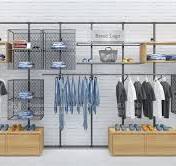 Custom Unique Modular Wall Mounted Clothing Rack for Retail ...