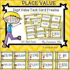 Place Value Of The Underlined Digit Freebie Place Values Task Cards Math Place Value
