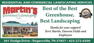 Best Landscaping, Martin's Greenhouses & Landscaping, Rogersville, TN