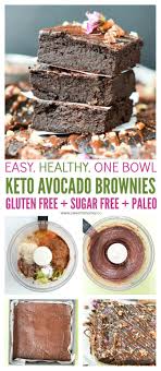 The Best Keto Avocado Brownies Easy Healthy Low Carb Sugar Free With Almond Flour And Unsweeten Sugar Free Brownies Brownie Recipes Healthy Avocado Brownies