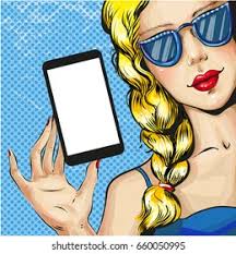 Pop Art Cell Phone: Over 1,483 Royalty-Free Licensable Stock Illustrations  & Drawings