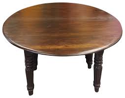 Indian furniture manufacturer & exporter. Consigned India Parliament Burmese Teak Table Solid Wooden Round Table Traditional Coffee Tables By Mogul Interior Houzz