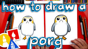 How To Draw A Porg From Star Wars Artist Spotlight Art For Kids Hub Art For Kids Hub Star Wars Drawings Star Wars Crafts