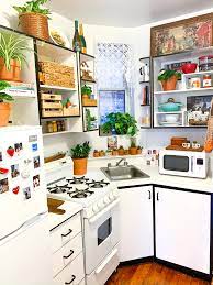 This Small Cool Winner S 280 Square Foot Studio Feels So Much Larger Than It Is In 2021 Rental Kitchen Petite Kitchen Open Concept Kitchen