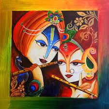 Acrylic modern radha krishna painting images. Acrylic Canvas Painting Radha Krishna The Cre8ive Canvas