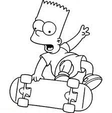 Swag Gangsta Gangsta Bart Simpson Coloring Pages Novocom Top