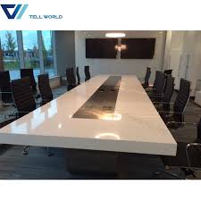 60 between the wall and the table for main aisle space. China Corian Conference Table Furniture Luxury Meeting Room Table And Chairs Photos Pictures Made In China Com