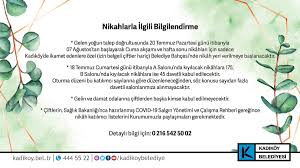 Sosyal mesafe kurallarına uygun olarak düzenlenen belediye bahçesindeki ilk nikahı, kadıköy belediye başkanı şerdil dara odabaşı kıydı. Kadikoy Belediyesi On Twitter Nikahlarla Ilgili Bilgilendirme