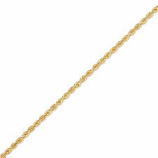 This is a beautifully crafted 14 karat gold anklet with facetted beads. 10k Gold Rope Chain Anklet 10 Peoples Jewellers