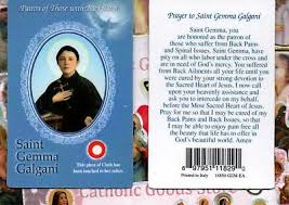 9780895556691) from amazon's book store. St Saint Gemma Galgani With Prayer Relic Paperstock Holy Card Ebay