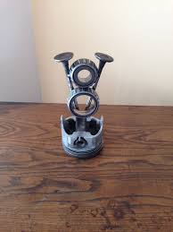 Early Ford V8 Metal Art Symbol Welded Old Engine Parts Etsy Metal Art Metal Art Projects Scrap Metal Art