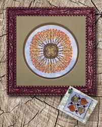 So while technically worked with just one color of thread (as redwork is), you still get a beautiful blend of coloring. Ink Circles Aspen Mandala Cross Stitch Pattern 123stitch