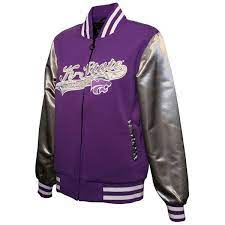 Women S Franchise Club Kansas State Wildcats Sweetheart Varsity Jacket 85 Liked On Polyvore Featuring Outerwe Varsity Jacket Jackets Kansas State Wildcats