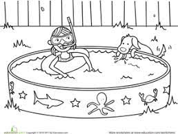 Preschool summer coloring pages are one of the learning sheets to accompany children's coloring activities. Summer Worksheet Education Com