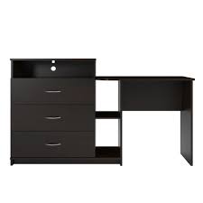 The modern sideboards must be placed in the entrance, and its design. Ameriwood Sonnet 3 Drawer Espresso Media Dresser And Desk Hd80037 The Home Depot