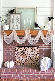 Transform your home into a haunted haven by decorating your mantel.using our spooky tree and spider web wall art kits, decorating was so easy it was almost. How To Style A Not So Spooky Halloween Mantel Serving Up Southern