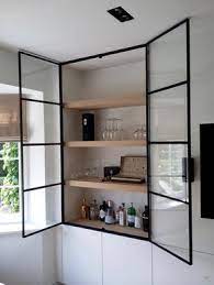 Black Steel Glass Cabinet Doors Jessica Devlin Design Glass Cabinet Doors Home Decor House Interior