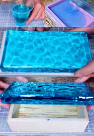 Resin Ocean Box How To Make Resin Resin Projects Diy Diy Resin Mold Diy Resin Projects Resin Crafts